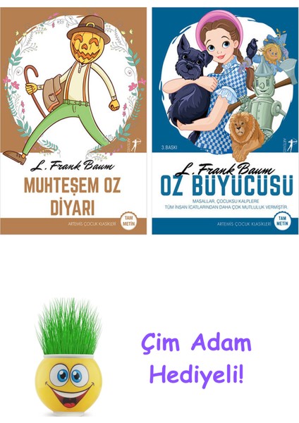 L. Frank Baum 2 Kitap Seti + Çim Adam Hediye