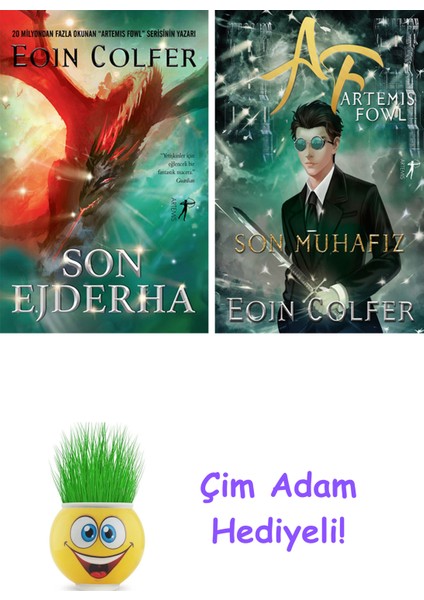 Eoin Colfer 2 Kitap Seti + Çim Adam Hediye