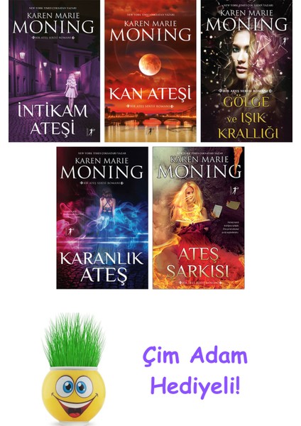 Karen Marie Moning 5 Kitap Seti + Çim Adam Hediye
