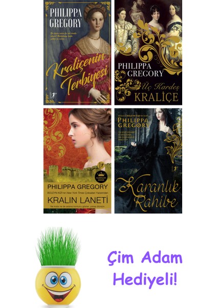 Philippa Gregory 4 Kitap Seti + Çim Adam Hediye