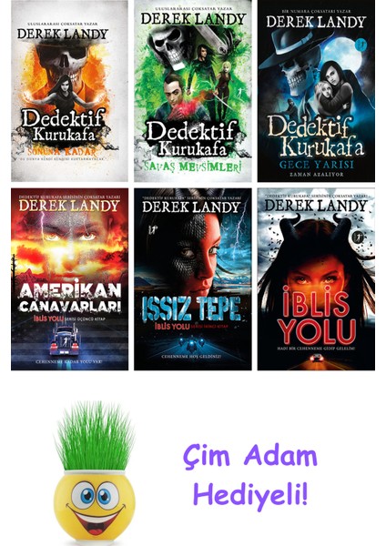 Derek Landy 6 Kitap Seti + Çim Adam Hediye