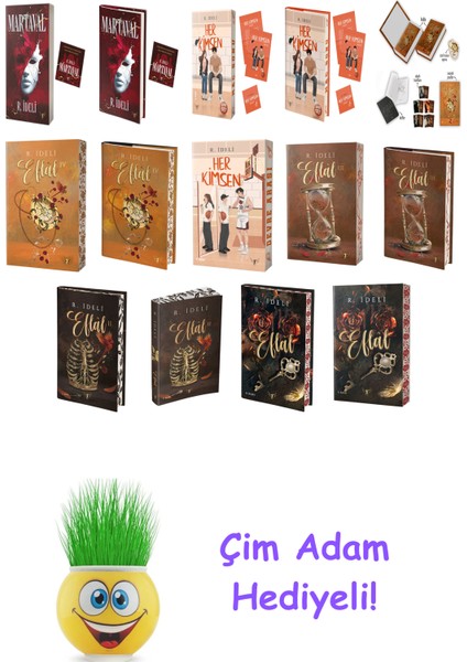 R. Ideli 14 Kitap Seti + Çim Adam Hediye