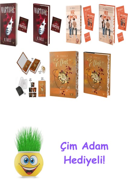 R. Ideli 7 Kitap Seti + Çim Adam Hediye