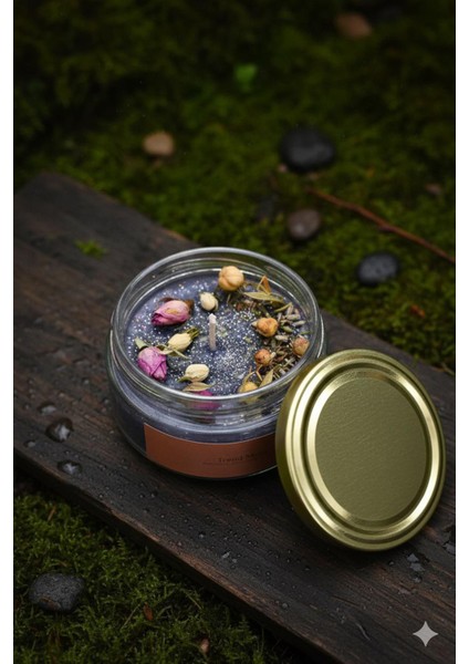 Goodnightcandle Üzerlik Tohumlu Sandaal Ağacı Kokulu Bolluk ve Bereket Arınma Ritüel Mum