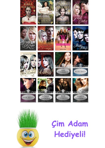 Richelle Mead 16 Kitap Seti + Çim Adam Hediye
