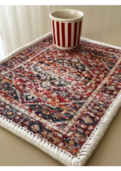 Dekoratif Etnik Minyatür Halı-Masaüstü, Sehpa ve Ev Dekorasyon Mousepad