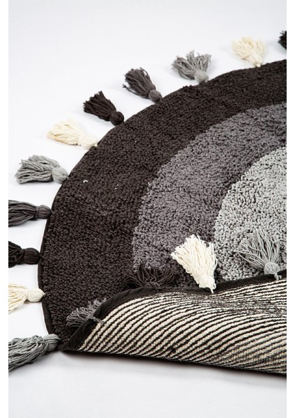 %100 Pamuk Siyah Banyo Paspası 100X100, Şık ve Yumuşak Dokusu ile Rahatlık Sağlar fırsatları