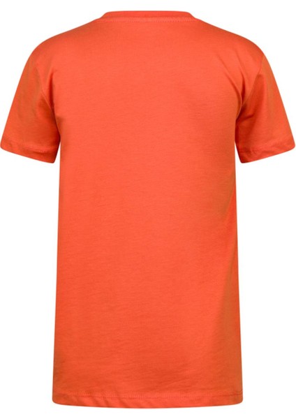 Aja Çocuk Baskılı T-Shirt Turuncu 214