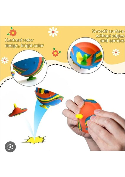 Renkli Zıplayan Hiphop Oyuncak Eğlenceli Pop-Up Zıplayan Top