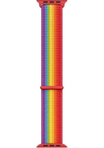 Series 3 38MM Için Kordon Hasırlı Woven Pride Edition