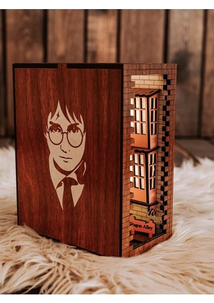 Harry Potter Diagon Alley Book Nook Kitap Köşesi Kitap Tutucu