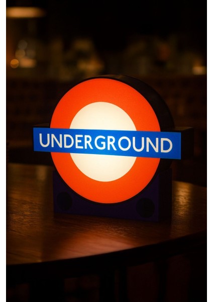 Underground Tasarımlı Gece Lambası Dekoratif Aydınlatma