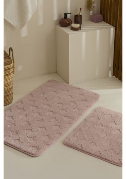 Gül Kurusu Banyo Paspası, Yumuşak ve Şık, Konforlu Kullanım