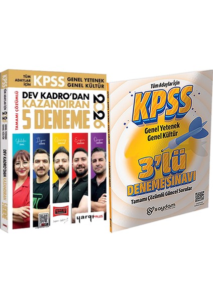 2026 Kpss Dev Kadrodan Kazandıran 5 Deneme - 3 Deneme