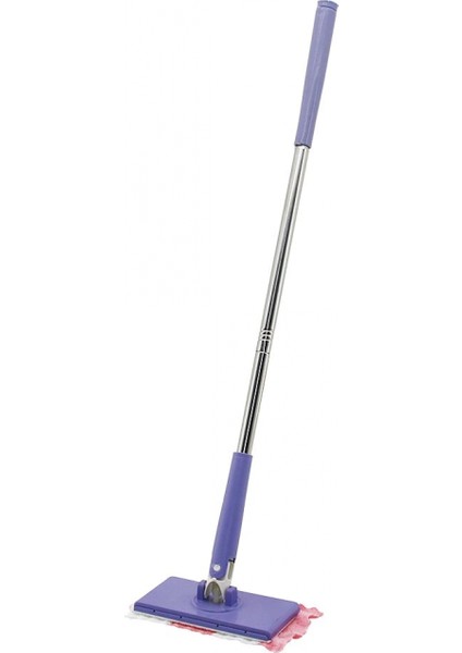 Otomatik Bez Değiştiren Mop Sap Çek=bez Bırak - Sap It=bez Tut 360° BAŞLIK=8X16CM - Sap: 68CM (4887)
