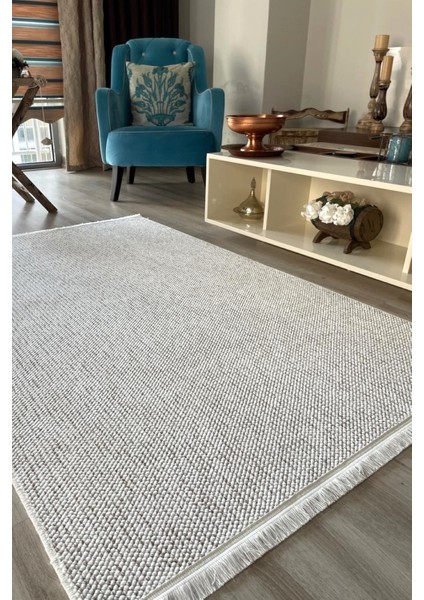 Bej Bukle Plus Dokuma Halı, Modern Salon ve Mutfak Için Şık ve Rahat Seçenek