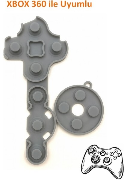 Xbox 360 Uyumlu Silikon Buton Ped Takımı modelleri