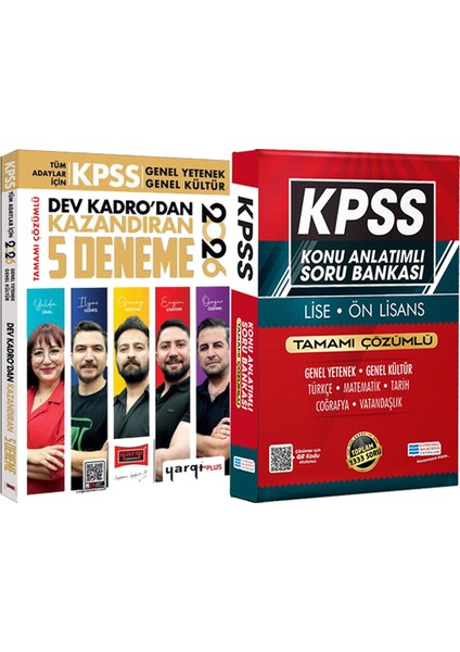 2026 Kpss Dev Kadrodan Kazandıran 5 Deneme - Lise Önlisans Konu Ant. Soru