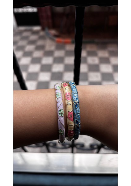 3'lü Set-Mineli (Taş Desenli Motifli) Çelik Bileklik fiyatları