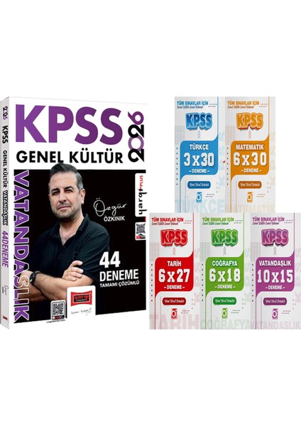 2026 Kpss Vatandaşlık 44 Deneme Özgür Özkınık + 5 Ders 31 Deneme