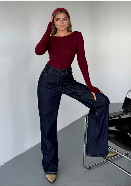 Kayık Yaka Parmak Geçirmeli Modal Kumaş Bluz fiyatları