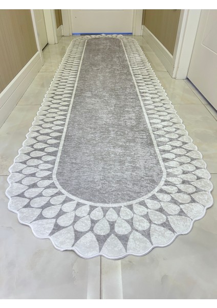 Grili Beyaz Yıkanabilir Kaymaz Taban Halı, Mutfak, Salon ve Koridor Için Renkli Dekor fiyatları