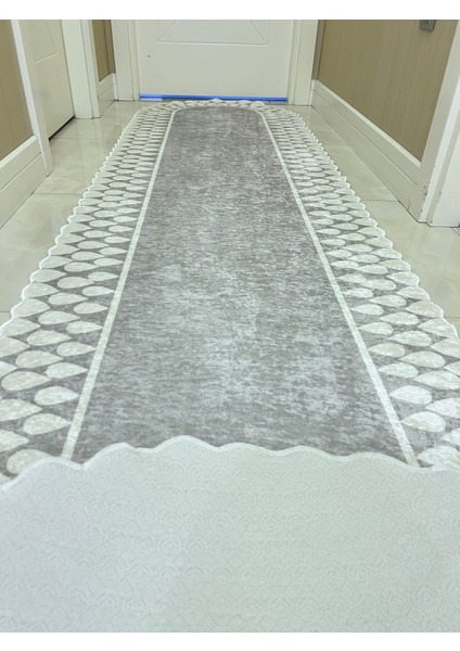 Grili Beyaz Yıkanabilir Kaymaz Taban Halı, Mutfak, Salon ve Koridor Için Renkli Dekor modelleri