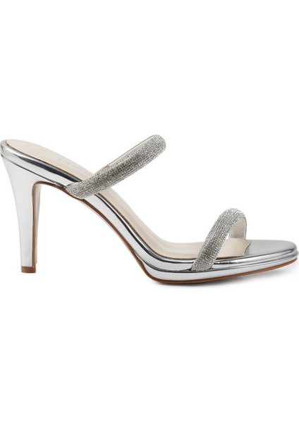 Lame Abiye Terlik Hakiki Deri Kadın Terlik