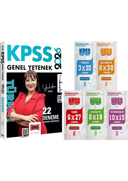 2026 Kpss Türkçe 22 Deneme Yelda Ünal + 5 Ders 31 Deneme