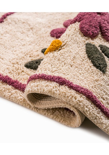 Renkli Çiçek Nakışlı Banyo Paspası 50X80 Cm, Şık ve Yumuşak Dokunuş. modelleri