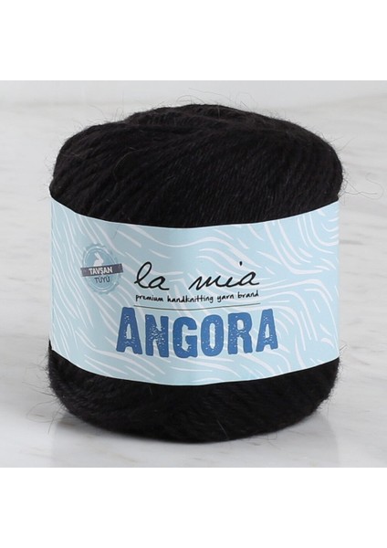 La Mia Angora 50GR Siyah El Örgü Ipi - L006 - 33810