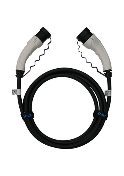 22KW Type2 Beyaz Soketli 3m Elektrikli Araç Şarj Kablosu