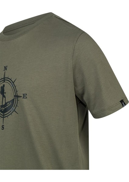 Alex Baskılı Erkek Sıfır Yaka T-Shirt