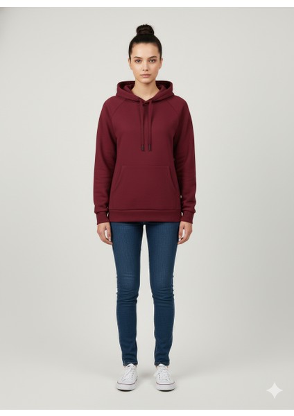 Unisex Içi Polarlı Kapüşonlu Sweatshirt modelleri