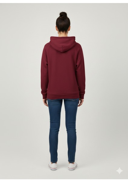 Unisex Içi Polarlı Kapüşonlu Sweatshirt fırsatları