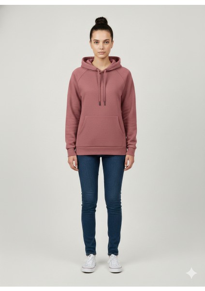 Unisex Içi Polarlı Kapüşonlu Sweatshirt modelleri