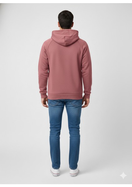 Unisex Içi Polarlı Kapüşonlu Sweatshirt fırsatları