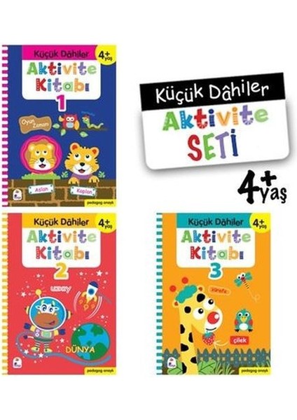 Küçük Dahiler Aktivite Seti 4+ Yaş - 3 Kitap Takım
