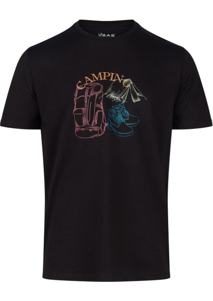 Alex Baskılı Erkek Sıfır Yaka T-Shirt