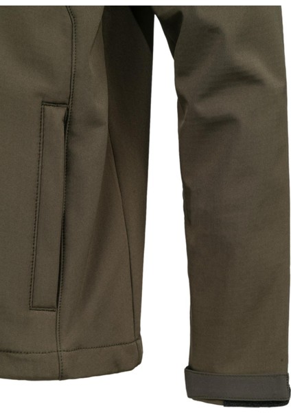 Samuel Erkek Softshell Kareli Ceket Haki