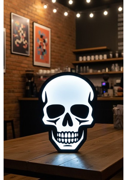 Iskelet Kafatası Tasarımlı Dekoratif Aydınlatma