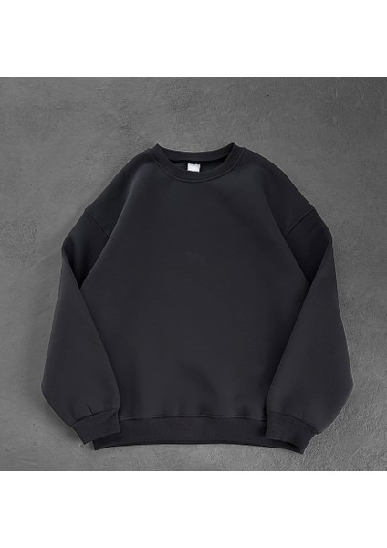 Oversıze Şardonlu Sweat - Kaliteli Sweatshırt Şardonlu Pamuklu