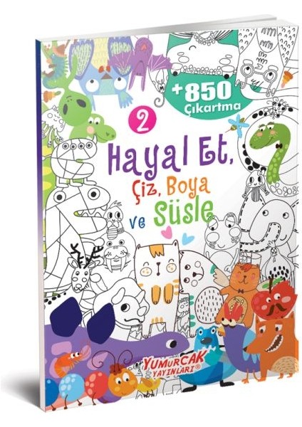 Hayal Et-Çiz-Boya-Süsle 850 Çıkartma -2
