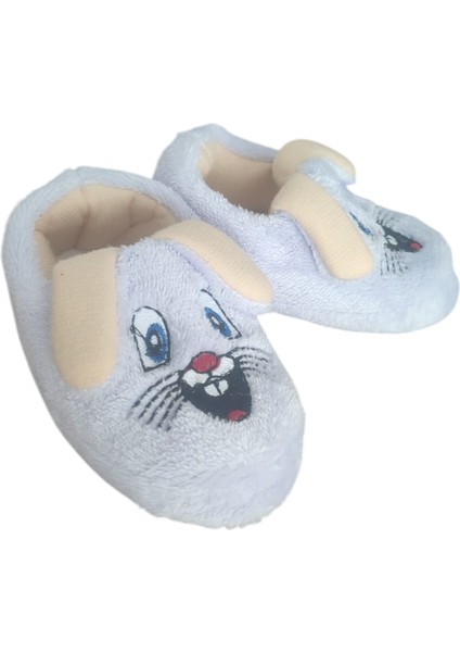 Tavşan Desenli Peluş Bebek Pandufu – Kaymaz Taban, Sıcak Tutan Ev Ayakkabısı fiyatları