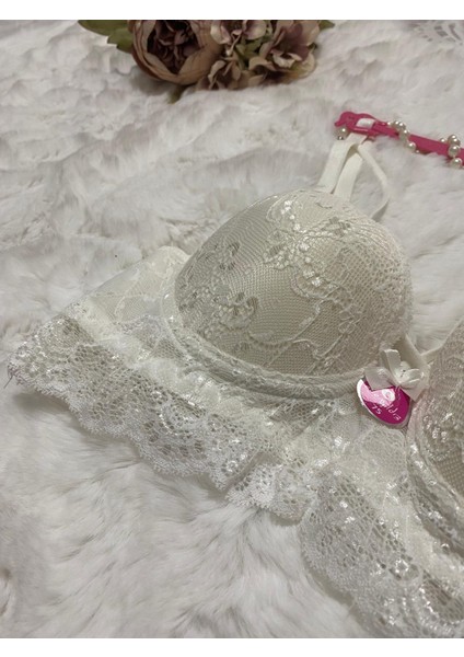 Çapraz Askılı Dantelli Dolgulu Bralet Sütyen fiyatları