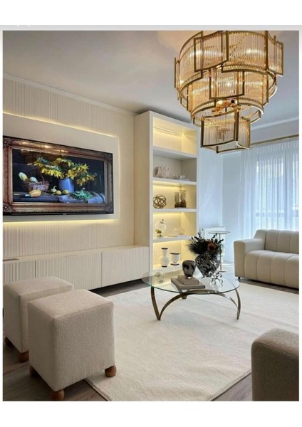 Yumuşak Peluş Halı Yolluk, Kaymaz Taban, Yıkanabilir, Krem Bej Renk, Şık ve Konforlu Kullanım