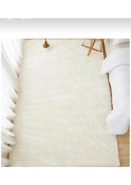 Yumuşak Peluş Halı Yolluk, Kaymaz Taban, Yıkanabilir, Krem Bej Renk, Şık ve Konforlu Kullanım indirimleri