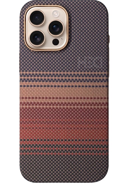 Apple iPhone 16 Pro Max HBC-377 Kevlar Slim Magsafe Kapak - Gün Batımı fiyatları