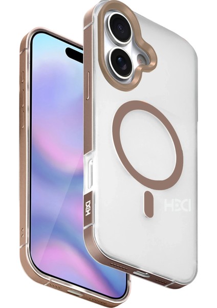 Apple iPhone 17 HBC-394 Himalayas Magsafe Kapak - Çöl Titanyum