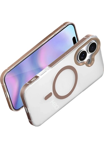 Apple iPhone 17 HBC-394 Himalayas Magsafe Kapak - Çöl Titanyum modelleri